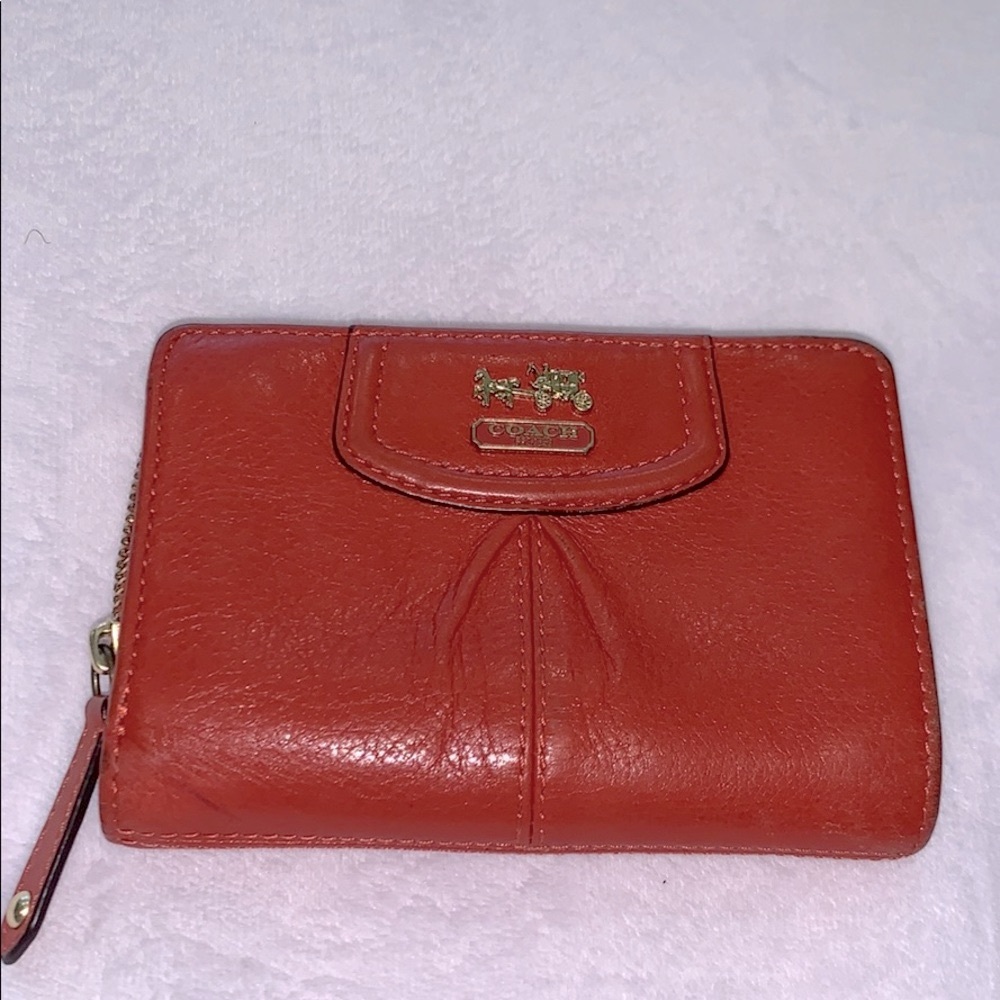 Coach zip around wallet